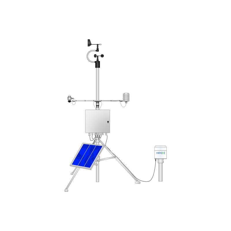 Solarpowered weather station MeteoStation[solar] Lambrecht meteo