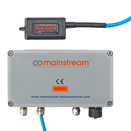 Velocity transmitter - ultrasonic sensor, 4:20 mA output
