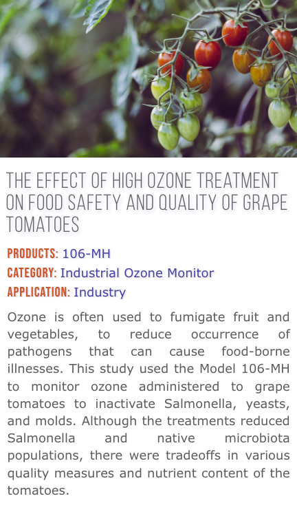 Impact of Elevated Ozone Treatment on the Safety and Quality of Grape Tomatoes