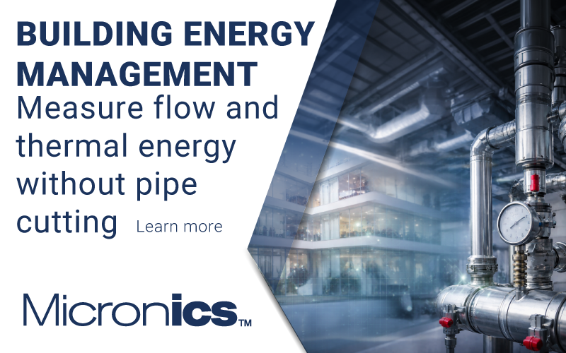 Non-intrusive hydronic energy measurement for existing buildings