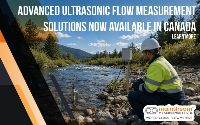Mainstream Measurements ultrasonic flowmeters now available in Canada through ES Canada