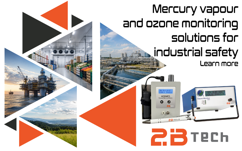 Mercury vapour and ozone monitoring solutions for industrial safety