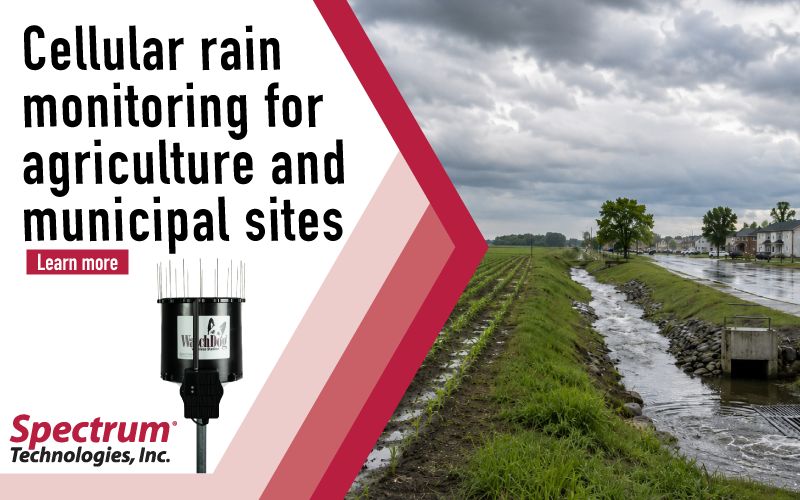 Remote rainfall data for farms, municipalities and sites