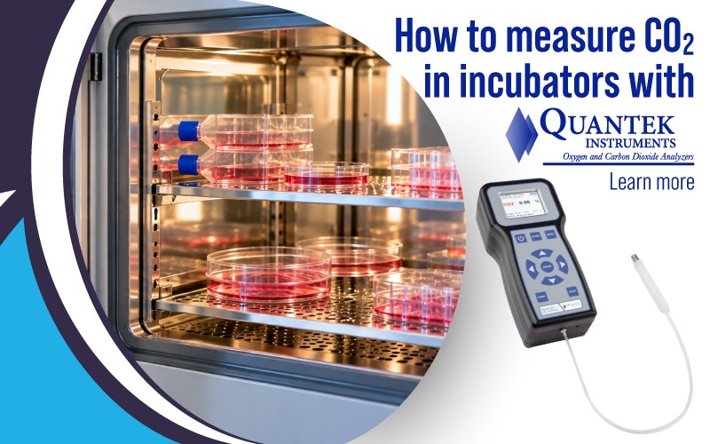 Quantek CO₂ Analyzer for incubator spot checks